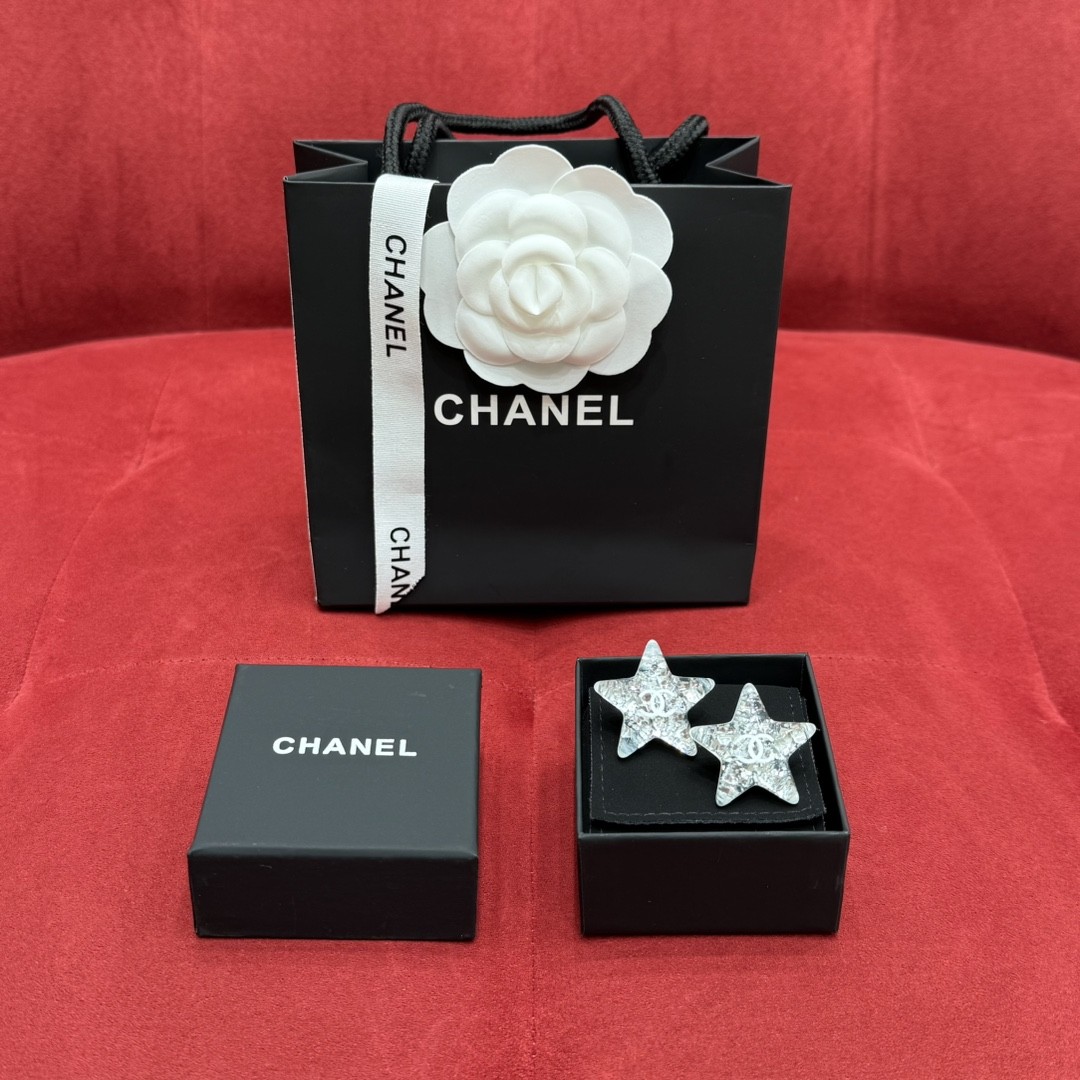 샤넬 CHANEL 스타 이어링 귀걸이 #폭스샵