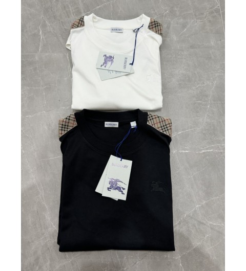 버버리 BURBERRY 체크 마감 코튼 티셔츠 8106248 8106246 XS~XXL #브이브이아이피공장