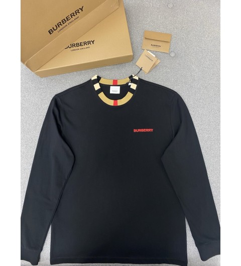 버버리 제이슨 체크 라운드넥 긴팔 티셔츠 8075188 2컬러 XS S M L