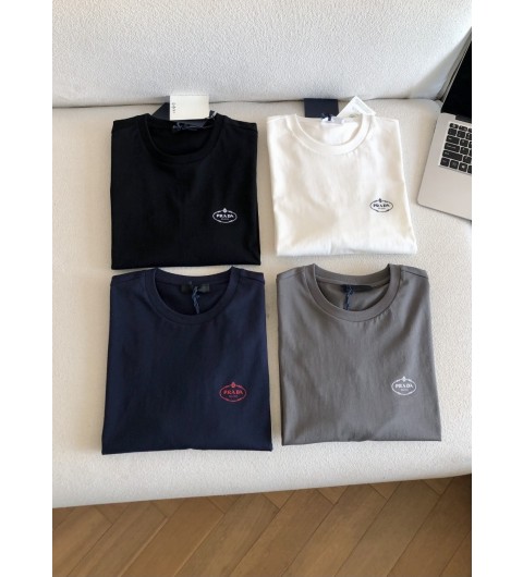 프라다 PRADA 로고 반팔티셔츠