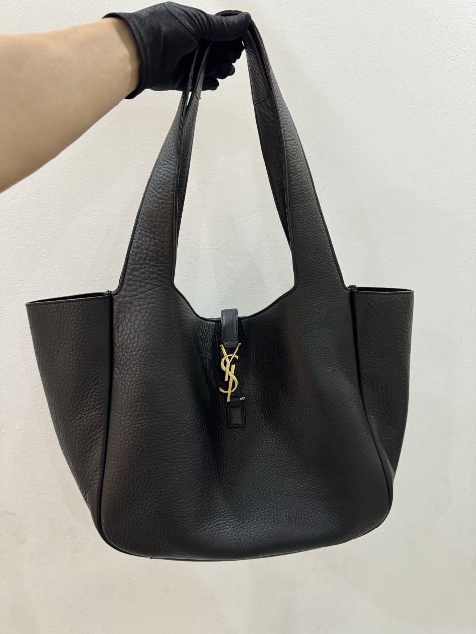입생로랑 베아 가방 BEA 디어 가죽 생로랑 빅백 블랙 숄더 쇼퍼 백 763435 50x28x18cm #vvip공장