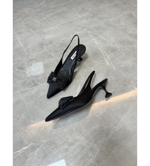 MIU MIU 미우미우 5.5mm 새틴 슬링백 펌프스 35~39