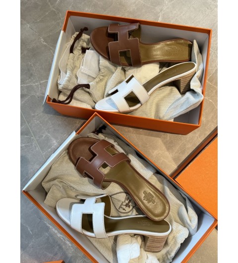 에르메스 HERMES 오아시스 뮬 샌들 슬리퍼 34~40 굽 4.5cm