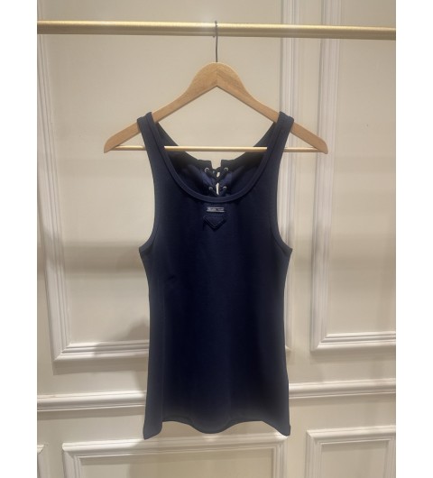 25SS 프라다 민소매 티셔츠 39603SOOO10Z0 F0124 NAVY S M L