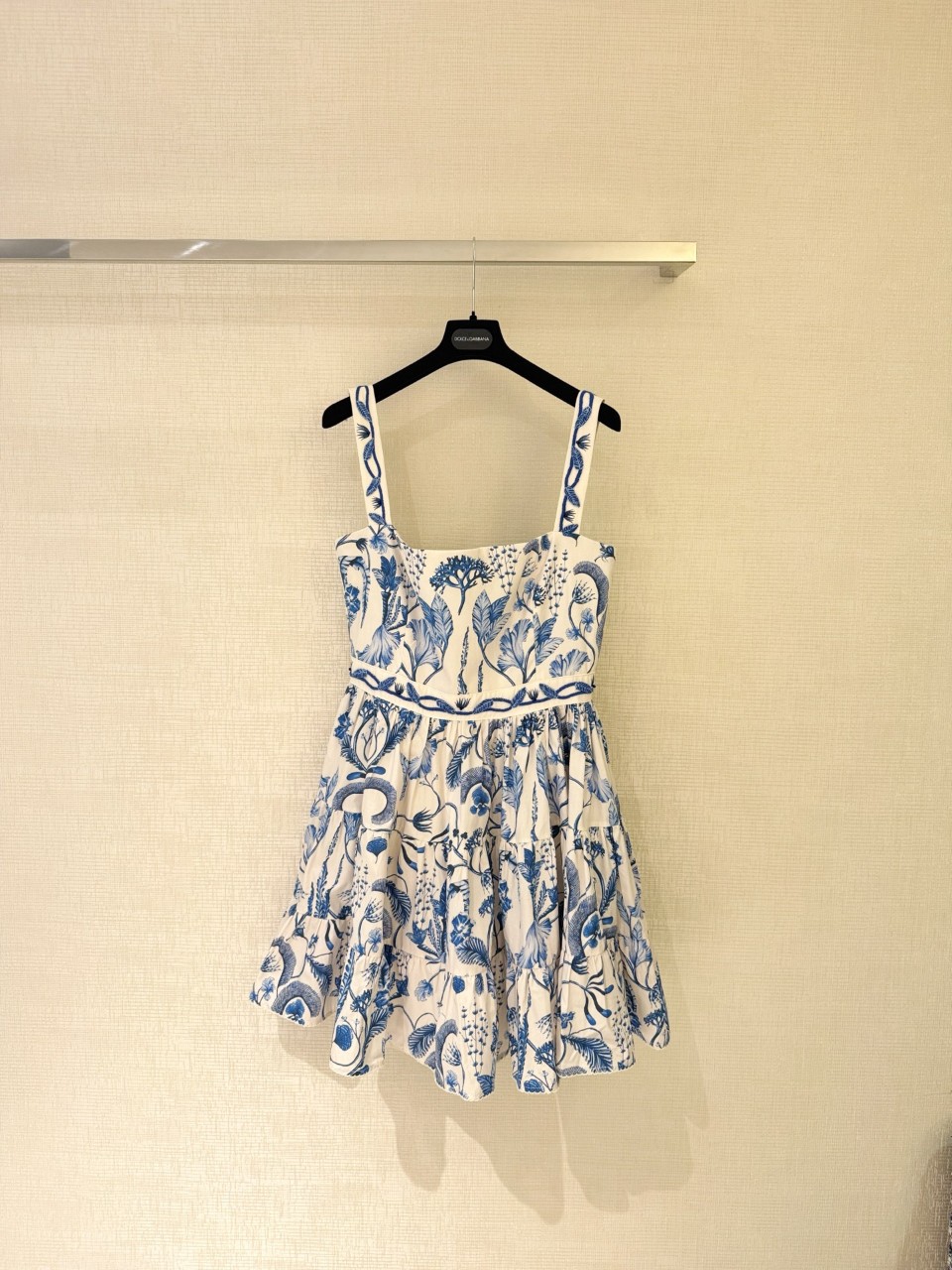 Agua Bendita Lima 프린트 코튼 미니 드레스 79I-CE8020 S M L XL