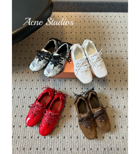 아크네 스튜디오 레이스업 레더 운동화 4컬러 FN-WN-SHOE000998 35~40