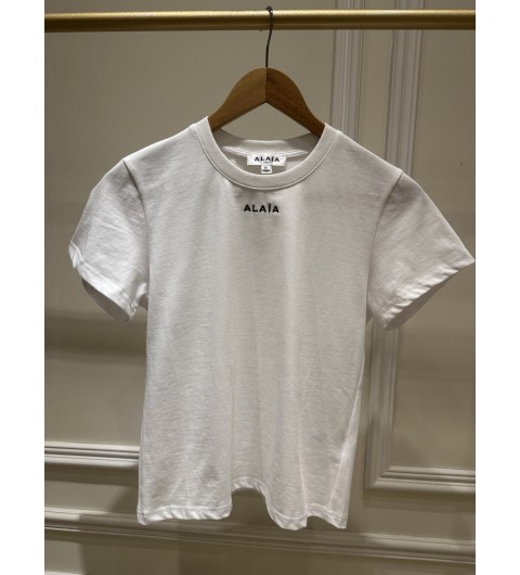 알라이아 반팔 티셔츠 AA9H04305J010CO White S M L