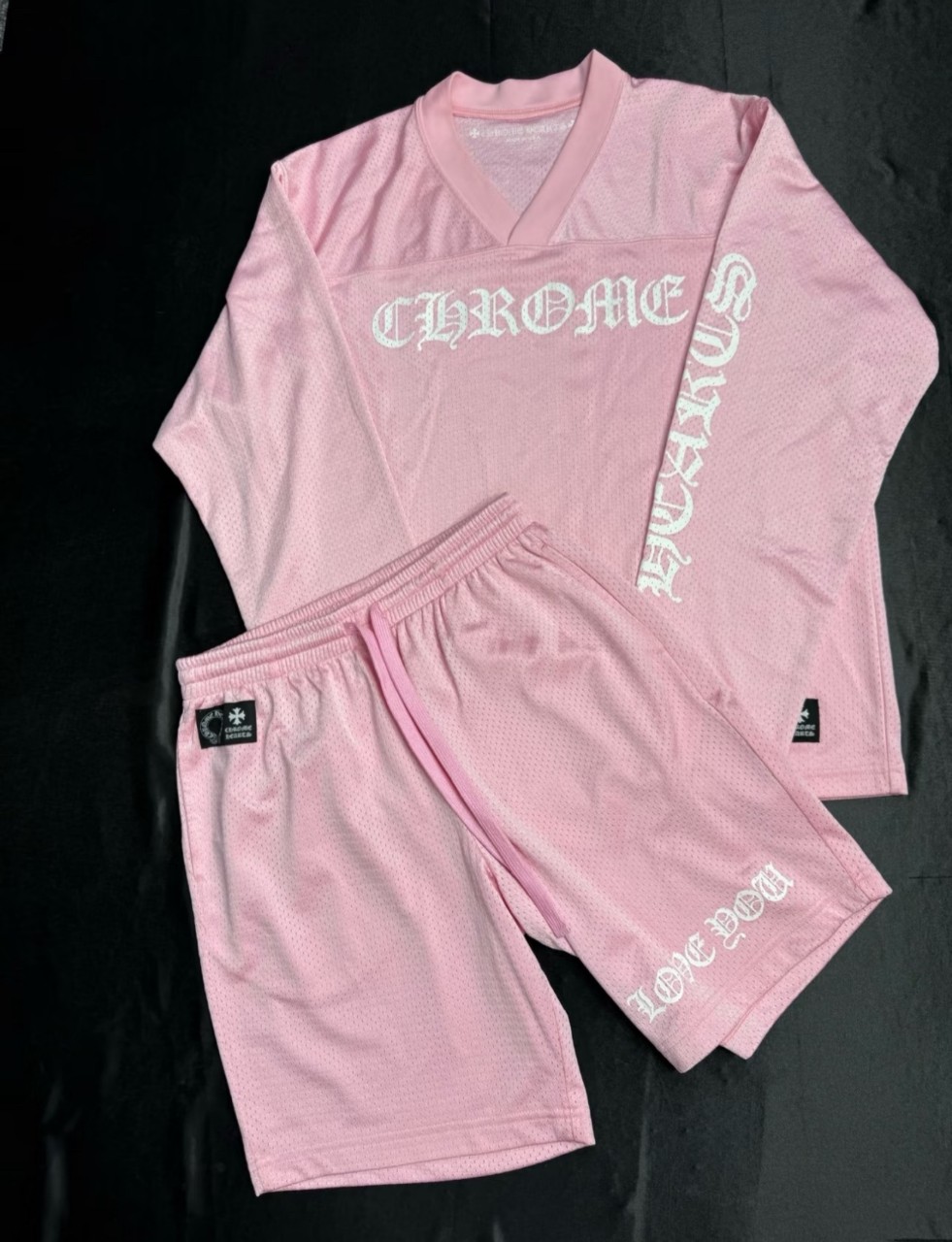 크롬하츠 Chrome Hearts 한정판 메쉬 팬츠 반바지 S M L XL