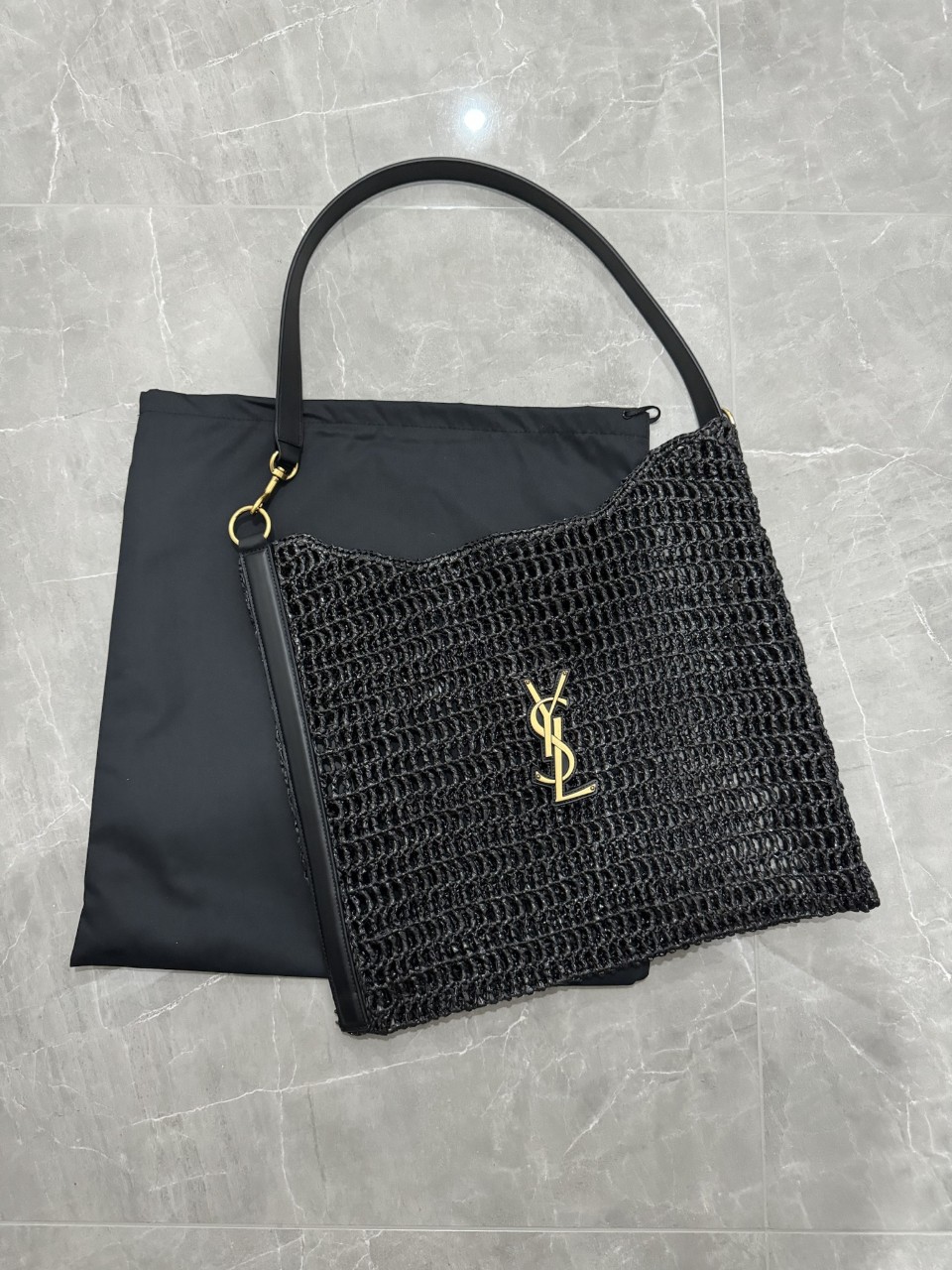 생로랑 SAINT LAURENT 옥살리스 크로셰 라피아 숄더백 37x40x3cm #vvip공장