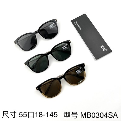몽블랑 선글라스 MB0304SA 아시안 피트 맨즈 UV컷 MONTBLANC 55-18-145