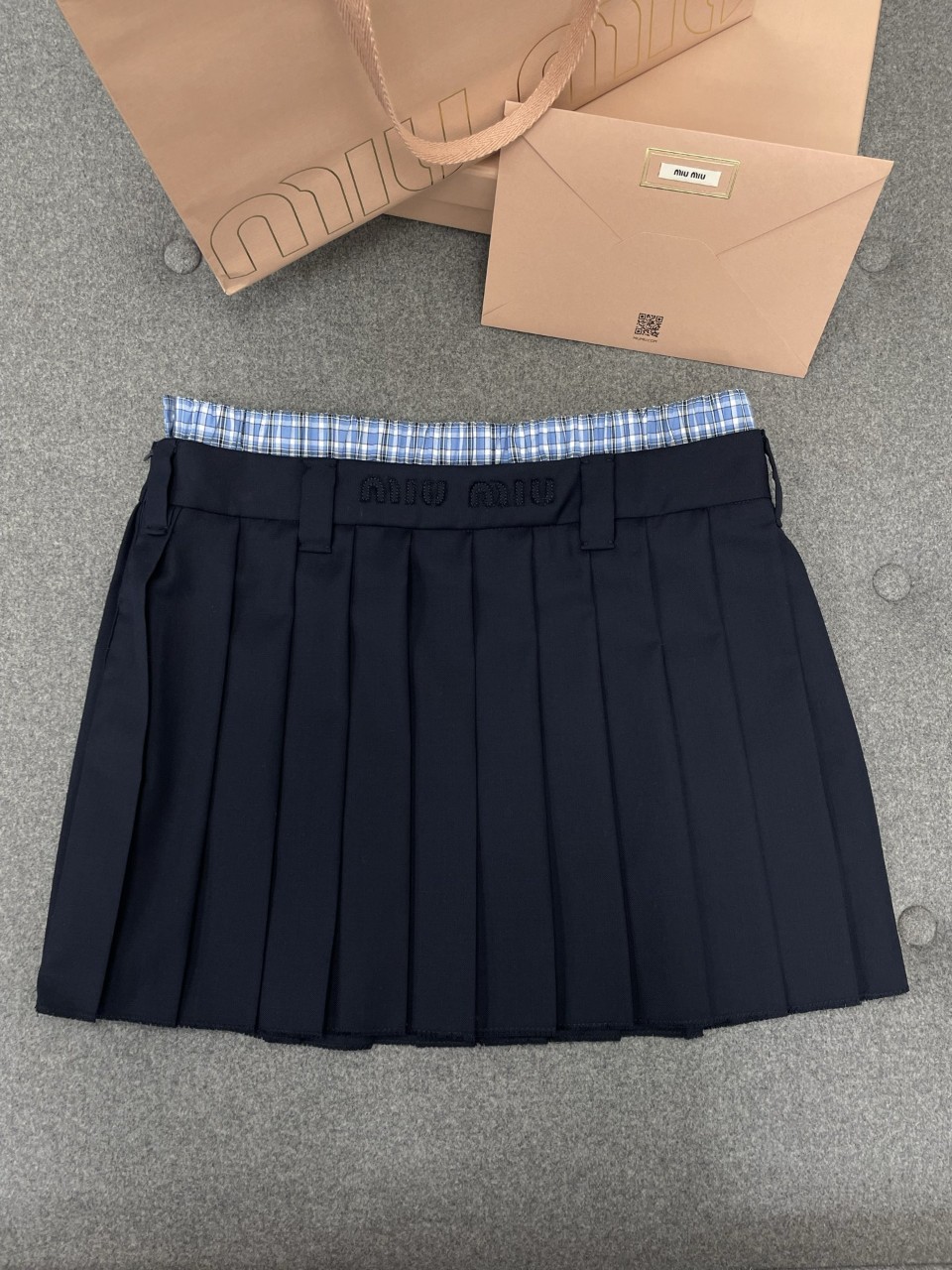 미우미우 플리트 미니 스커트 MG238811ADF0008 B0711563316 36 38 40