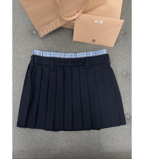 미우미우 플리트 미니 스커트 MG238811ADF0008 B0711563316 36 38 40