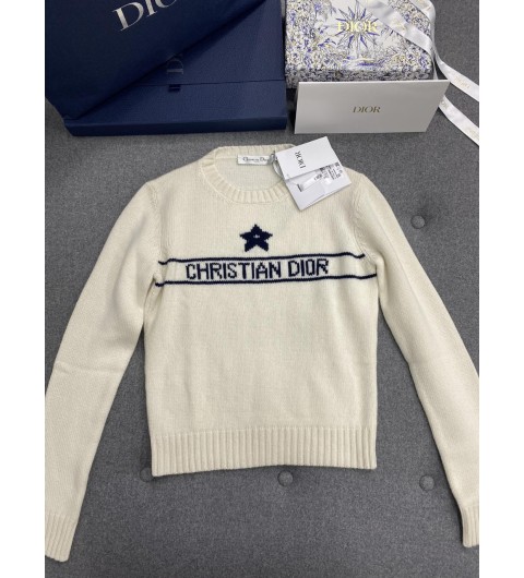 크리스찬디올 스웨터 화이트 여성 244S94AM054 X9000 36 38 40