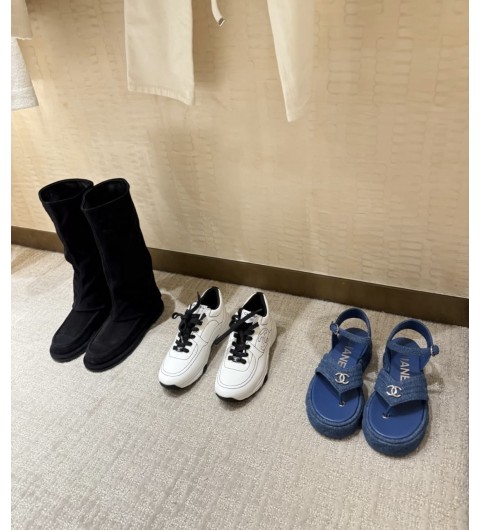 샤넬 25SS CC로고 스트랩 플랫폼 샌들 G46108 (데님) 35~38 굽 4cm #폭스샵