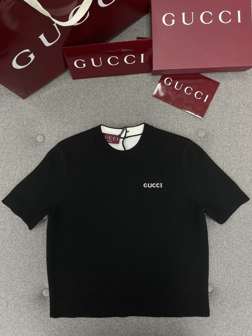 구찌 GUCCI 로고 인타르시아 티셔츠 S M L