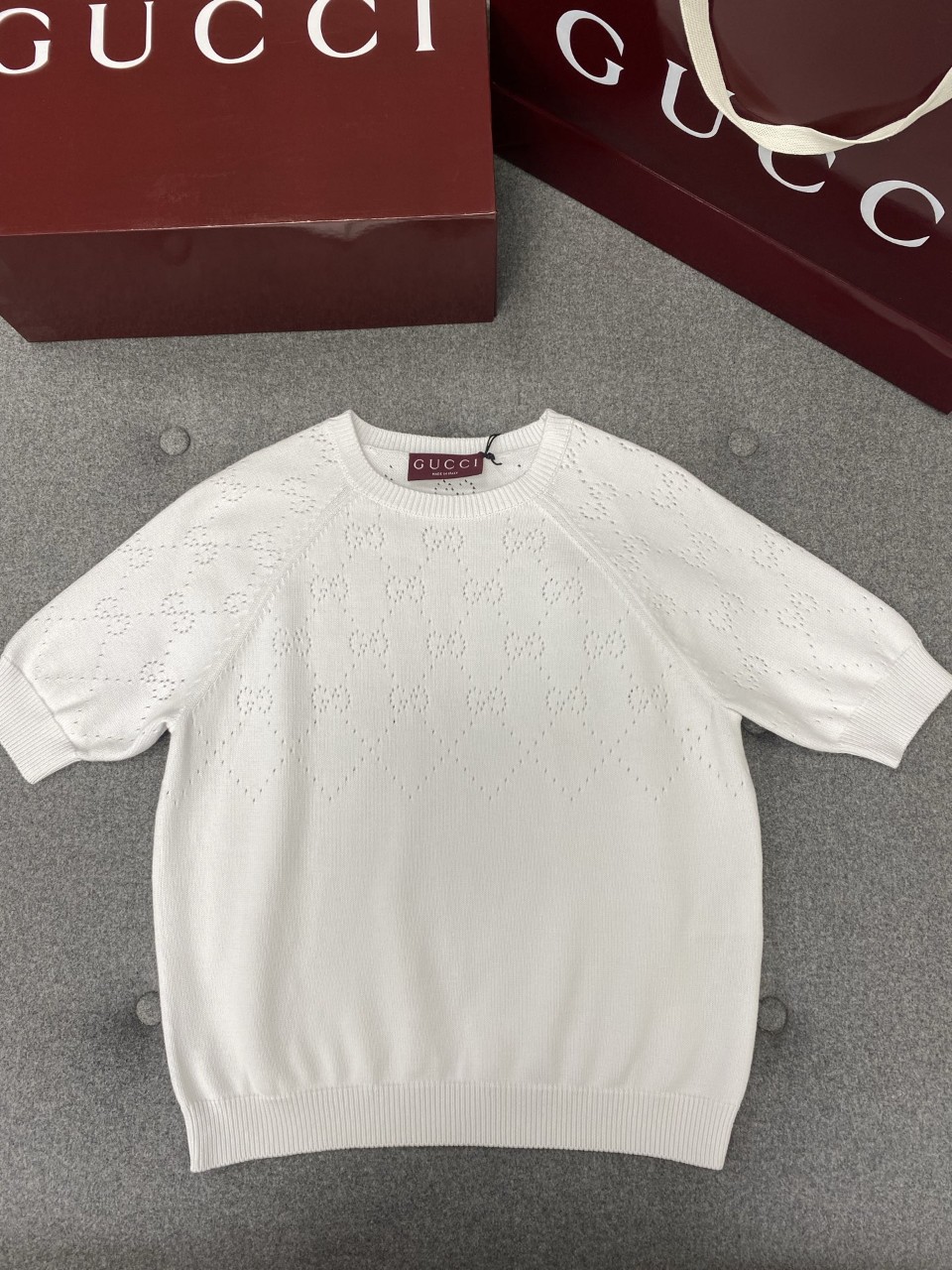 25SS 구찌 셔츠 820703XKE06 9055 WHITE S M L