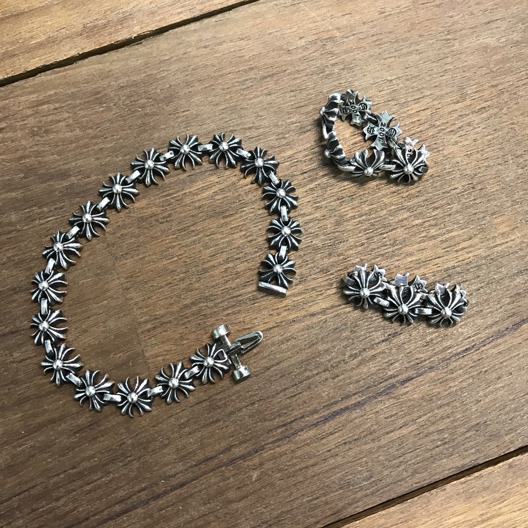 크롬하츠 Chrome Hearts 925실버 반지 이어링