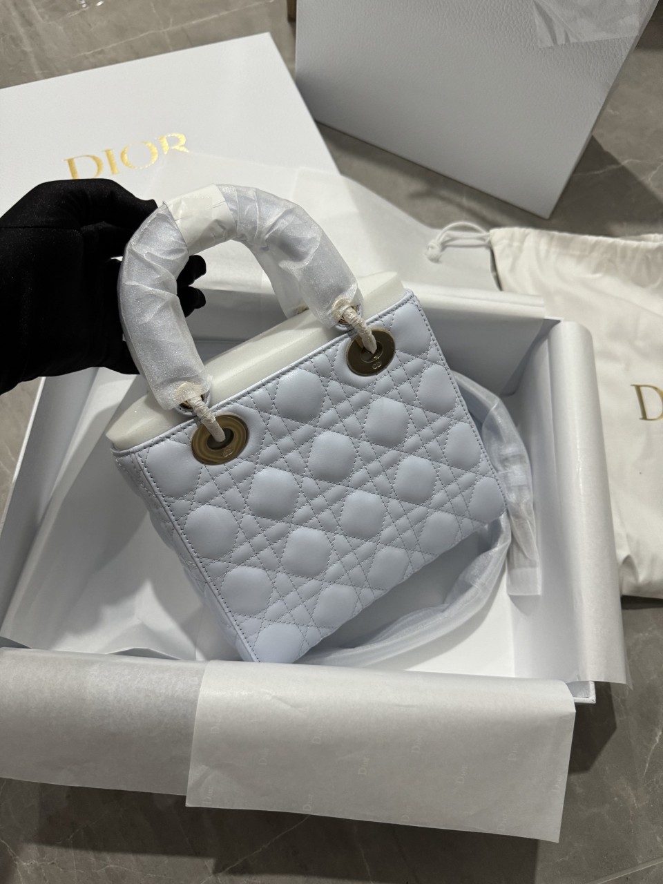 디올 레이디디올 스몰백 블루 M0531ONII 20x17x8cm #vvip공장