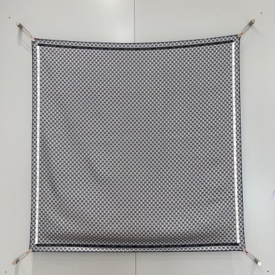 셀린느 CELINE 트리오페 패턴 실크 스카프 90x90cm 100% 실크