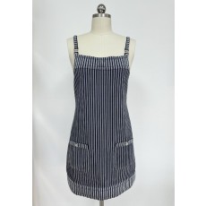 샤넬 25SS 멜빵 원피스 + 나시 탑 + 스커트 마린 스트라이프 네이비 블루 에크루 코튼 P79255 36 38 40 #타지아