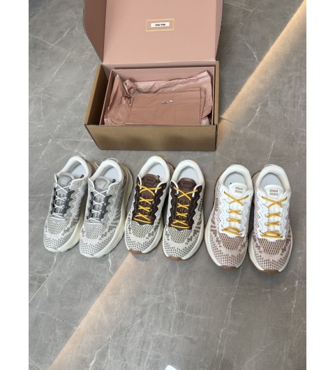 미우미우 테크니컬 패브릭 스니커즈 Technical fabric sneakers 5E480E 3LED F077G F 050 35~40